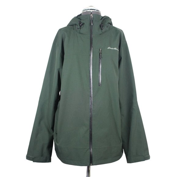 Eddie Bauer men's WeatherEdge Pro waterproof dry‎ shell full zip jacket M - Picture 1 of 16